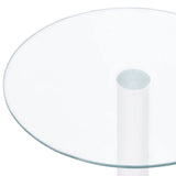 NNEVL Coffee Table Transparent 40 cm Tempered Glass