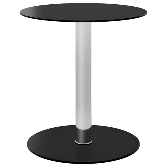 NNEVL Coffee Table Black 40 cm Tempered Glass