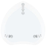 NNEVL 2-Tier Side Table Transparent 38x38x50 cm Tempered Glass