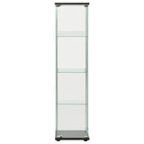 NNEVL Storage Cabinet Tempered Glass White