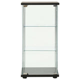 NNEVL Storage Cabinet Tempered Glass Black
