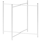 NNEVL Side Table Silver 40x40x41 cm Glass