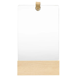 NNEVL Wall Mirror Solid Pinewood 23x39.5 cm