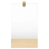 NNEVL Wall Mirror Solid Pinewood 23x39.5 cm