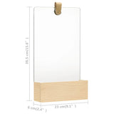 NNEVL Wall Mirror Solid Pinewood 23x39.5 cm