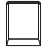 NNEVL Console Table Black 60x35x75 cm Tempered Glass