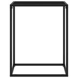 NNEVL Console Table Black 60x35x75 cm Tempered Glass