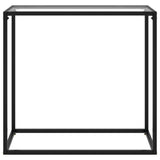 NNEVL Console Table Transparent 80x35x75 cm Tempered Glass