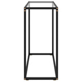 NNEVL Console Table Transparent 80x35x75 cm Tempered Glass