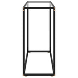 NNEVL Console Table Transparent 80x35x75 cm Tempered Glass