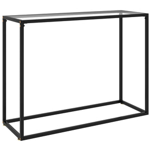 NNEVL Console Table Transparent 100x35x75 cm Tempered Glass