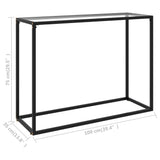NNEVL Console Table Transparent 100x35x75 cm Tempered Glass