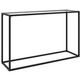 NNEVL Console Table Transparent 120x35x75 cm Tempered Glass
