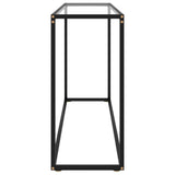 NNEVL Console Table Transparent 120x35x75 cm Tempered Glass