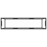 NNEVL Console Table Transparent 140x35x75 cm Tempered Glass