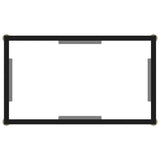 NNEVL Console Table Transparent 60x35x75 cm Tempered Glass