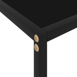 NNEVL Console Table Black 60x35x75 cm Tempered Glass