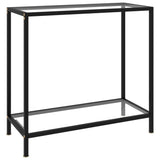 NNEVL Console Table Transparent 80x35x75 cm Tempered Glass
