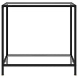 NNEVL Console Table Transparent 80x35x75 cm Tempered Glass
