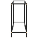NNEVL Console Table Transparent 80x35x75 cm Tempered Glass