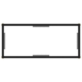 NNEVL Console Table Transparent 80x35x75 cm Tempered Glass