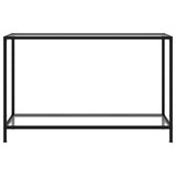 NNEVL Console Table Transparent 120x35x75 cm Tempered Glass