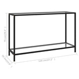 NNEVL Console Table Transparent 120x35x75 cm Tempered Glass