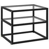 NNEVL Console Table Transparent 50x40x40 cm Tempered Glass