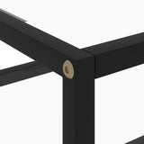 NNEVL Console Table Transparent 50x40x40 cm Tempered Glass