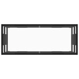 NNEVL TV Cabinet Black with Tempered Glass 100x40x40 cm