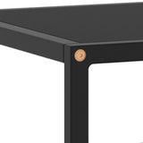NNEVL TV Cabinet Black with Black Glass 100x40x40 cm