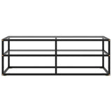 NNEVL TV Cabinet Black with Tempered Glass 120x40x40 cm