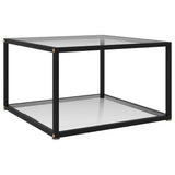 NNEVL Coffee Table Transparent 60x60x35 cm Tempered Glass