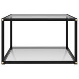 NNEVL Coffee Table Transparent 60x60x35 cm Tempered Glass
