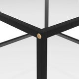 NNEVL Coffee Table Transparent 60x60x35 cm Tempered Glass