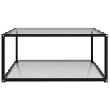 NNEVL Coffee Table Transparent 80x80x35 cm Tempered Glass