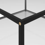 NNEVL Coffee Table Transparent 80x80x35 cm Tempered Glass