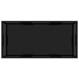 NNEVL Coffee Table Black 100x50x35 cm Tempered Glass