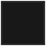 NNEVL Coffee Table Black with Black Glass 40x40x50 cm