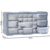 NNEVL Multi-drawer Organiser with 22 Drawers 49x16x25.5 cm