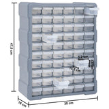 NNEVL Multi-drawer Organiser with 60 Drawers 38x16x47.5 cm