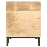 NNEVL Bedside Cabinet 40x30x51 cm Solid Mango Wood