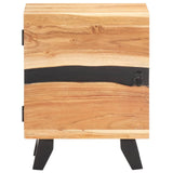 NNEVL Bedside Cabinet 40x30x51 cm Solid Acacia Wood