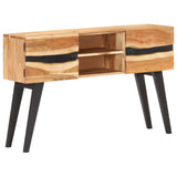 NNEVL Sideboard 120x30x75 cm Solid Acacia Wood