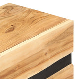 NNEVL Sideboard 120x30x75 cm Solid Acacia Wood