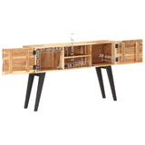 NNEVL Sideboard 120x30x75 cm Solid Acacia Wood