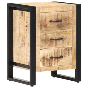NNEVL Bedside Cabinet 40x35x55 cm Solid Mango Wood