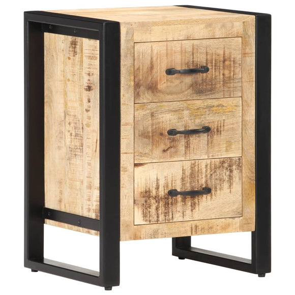 NNEVL Bedside Cabinet 40x35x55 cm Solid Mango Wood