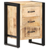 NNEVL Bedside Cabinet 40x35x55 cm Solid Mango Wood