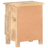 NNEVL Bedside Cabinet 40x30x50 cm Rough Mango Wood